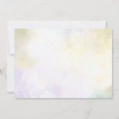 ウェスタンフローラ誕生日写真サンキューカード 招待状 (裏面)