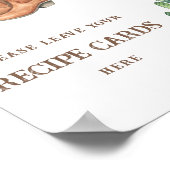 ウェスタンブライダルシャワーあなたのレシピカードはこちら ポスター (角)