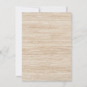 ウェスタンブライダルシャワーカウボーイブーツカントリーウッド 招待状 (裏面)