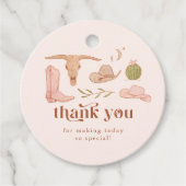 ウェスタンブライダルシャワーメッセージカード フェイバータグ (正面)