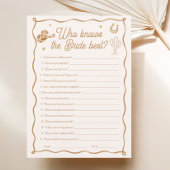 ウェスタンブライダルシャワーー知り合最高のいゲーム 招待状