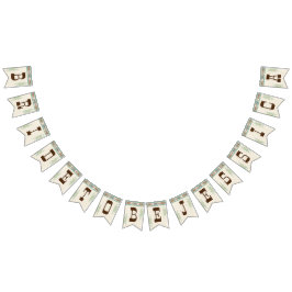 ウェスタンブライダルシャワー花嫁へDIYバナー バンティングフラッグ