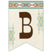 ウェスタンブライダルシャワー花嫁へDIYバナー バンティングフラッグ (第1の旗)