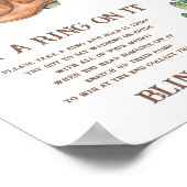 ウェスタンブライダルシャワーItゲームにリングを置く ポスター (角)