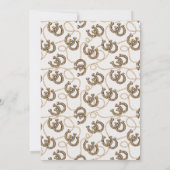 ウェスタンブラウンウエスタンカウボーイベビーシャワー 招待状 (裏面)