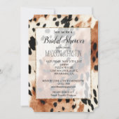 ウェスタンブラウンクリームアニマルカウガールコウヒ 招待状 (正面)