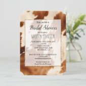 ウェスタンブラウンクリームカウハイド 招待状 (スタンド正面)