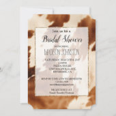 ウェスタンブラウンクリームレザー 招待状 (正面)