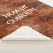 ウェスタンブラウンハウディカウボーイブラウン シェルパブランケット (3/4)