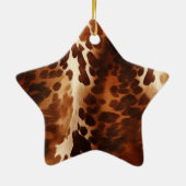 ウェスタンブラウンハウディカウボーイブラウン セラミックオーナメント (裏面)