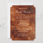 ウェスタンブラウンハウディカウボーイブラウン 招待状 (正面)