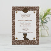 ウェスタンブラウンバンダナカウボーイバースデーパーティー 招待状 (スタンド正面)