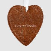 ウェスタンブラウンボヘミアンアート オーナメント (正面)