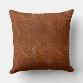 ウェスタンブラウンボヘミアンアート クッション (裏面)