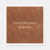 ウェスタンブラウンボヘミアンアート スタンダードランチョンナプキン (正面)