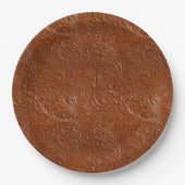 ウェスタンブラウンボヘミアンアート ペーパープレート (正面)