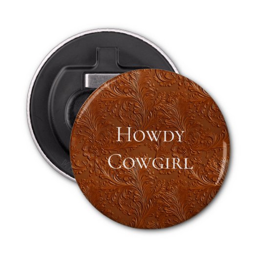 ウェスタンブラウンボヘミアンアート 栓抜き (正面)