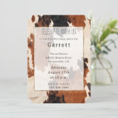 ウェスタンブラウン ブラックカウボーイカウハイド 招待状 (スタンド正面)