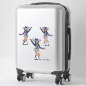 ウェスタンブルーシルバーステッカー#2 シール (スーツケース)