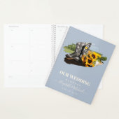 ウェスタンブーツひま素朴結婚フラワー プランナー手帳 (ディスプレー)