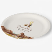 ウェスタンブーツアンドバブリーブライダルシャワー ペーパープレート (アングル)