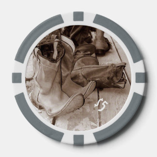 ウェスタンブーツクレイトランプのポーカーチップ、カスタマイズ可能 ポーカーチップ