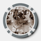 ウェスタンブーツクレイトランプのポーカーチップ、カスタマイズ可能 ポーカーチップ (裏面)