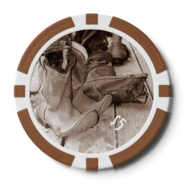 ウェスタンブーツクレイトランプのポーカーチップ、カスタマイズ可能 ポーカーチップ