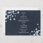 ウェスタンブーツデニム&ダイヤモンド誕生日写真 招待状 (裏面)