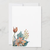 ウェスタンブーツフローラティース誕生日 招待状 (裏面)