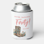 ウェスタンブーツフローラ40歳の誕生日パーティー 缶クーラー (缶裏面)