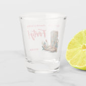 ウェスタンブーツフローラ40番誕生日 ショットグラス (裏面)