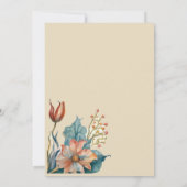 ウェスタンブーツフローラ40番誕生日 招待状 (裏面)