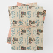 ウェスタンブーツフローラ50番誕生日 ラッピングペーパーシート (インサイチュ)