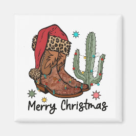 ウェスタンブーツ サンタ メリークリスマス ブーツ クリスマス マグネット