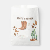 ウェスタンブーツ & バブル ブライズシャワー フェイバーバッグ (正面)