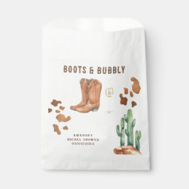 ウェスタンブーツ & バブル ブライズシャワー フェイバーバッグ