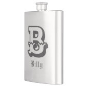 ウェスタンプライドパーソナライズされたモノグラム フラスク (左)