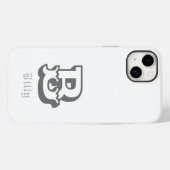 ウェスタンプライドパーソナライズされたモノグラム Case-Mate iPhoneケース (裏面 (横))