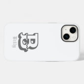 ウェスタンプライドパーソナライズされたモノグラム Case-Mate iPhoneケース (裏面 (横))