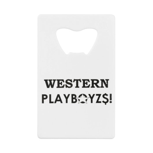 ウェスタンプレイボイズ/JMTスケートボード/ IPIX クレジットカード栓抜き (正面)