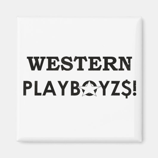 ウェスタンプレイボイズ/JMTスケートボード/ IPIX マグネット (正面)