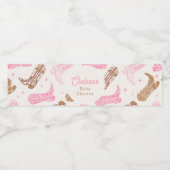 ウェスタンベイビーシャワー水筒ラベル ペットボトルラベル (シングルラベル)