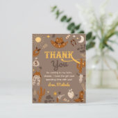 ウェスタンベビーシャワーサンキューカード |カウボーイシャワー サンキューカード (スタンド正面)