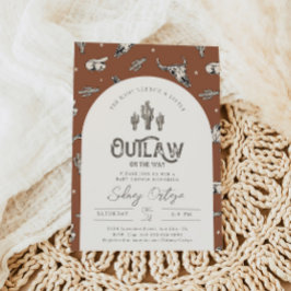 ウェスタンベビーシャワー招待状 招待状