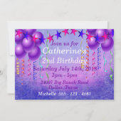 ウェスタンベビー女性のカーボーイオンスティックホースパーティー招待状 招待状 (裏面)