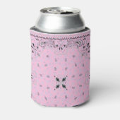 ウェスタンペイズリーピンクバンダナプリント 缶クーラー (缶裏面)