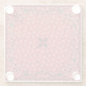 ウェスタンペイズリーレッドバンダナプリント ガラスコースター (裏面)