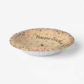 ウェスタンペイズリー金ゴールドバンダナカスタム ペーパーボウル (傾斜あり)