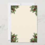 ウェスタンホリデーホームダウン、クリスマスカントリーカウボーイ 招待状 (裏面)